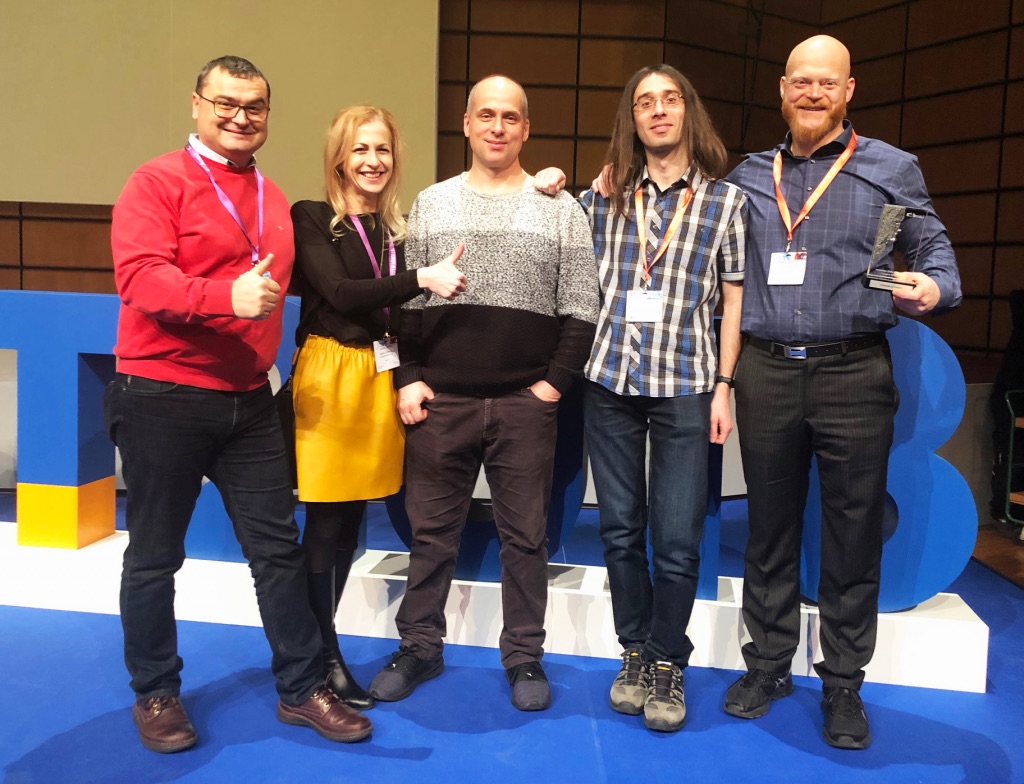 Sound of Vision team receiving award