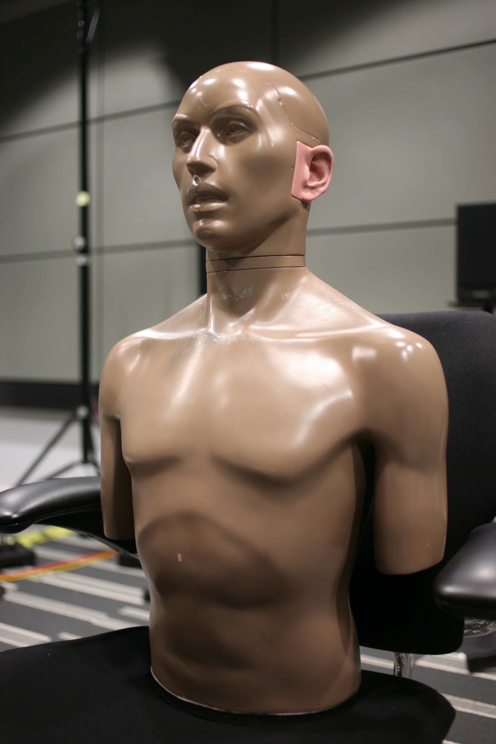 KEMAR mannequin in anechoic chamber